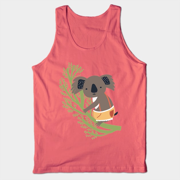 Koala Illustration Tank Top by JunkyDotCom